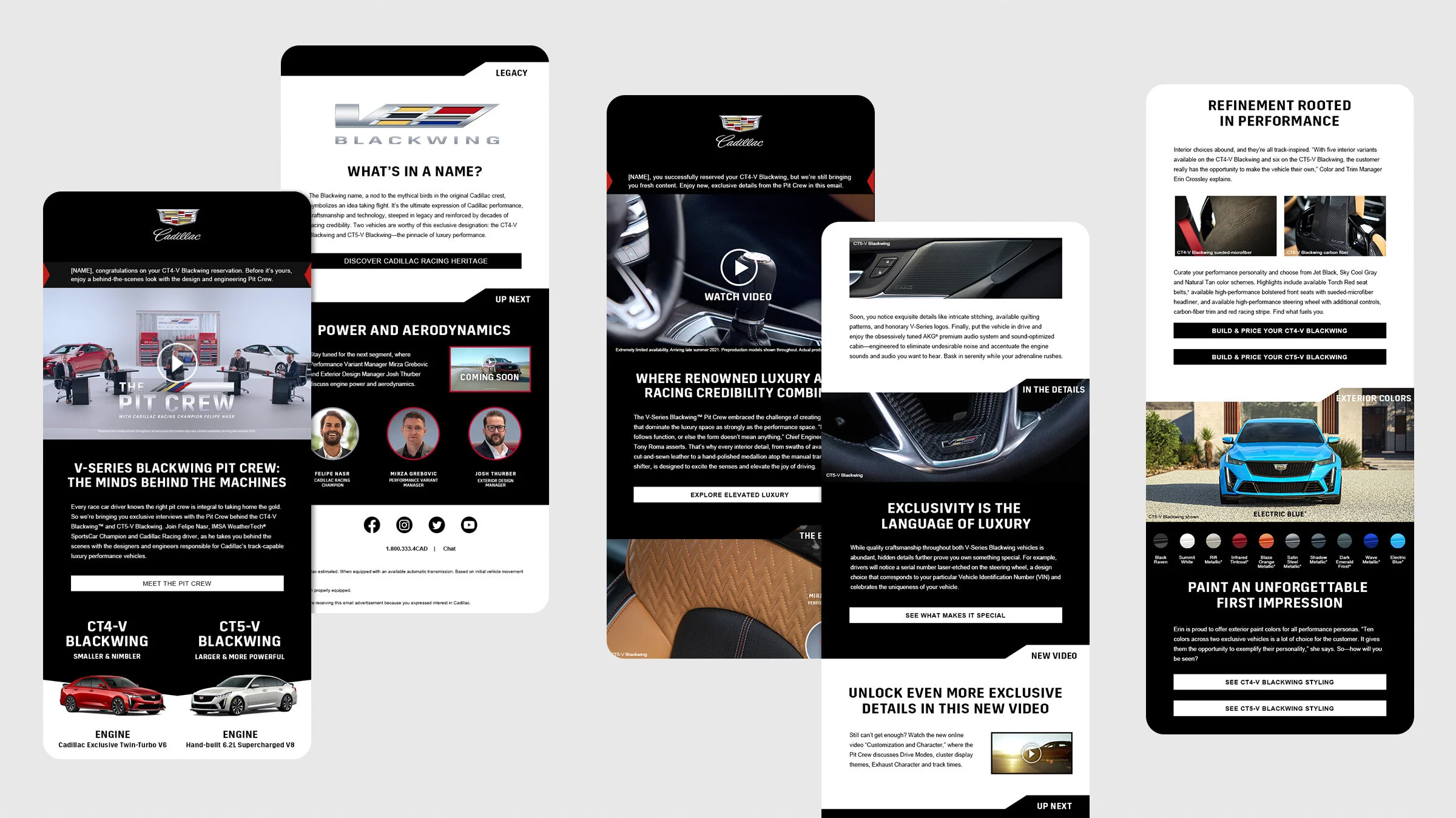 V-Series Blackwing: The Pit Crew Email